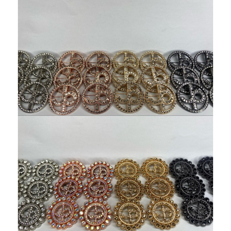 Broch Bros Pin Journey Scraves JP Silver, Rose Gold, Gold, Hitam
