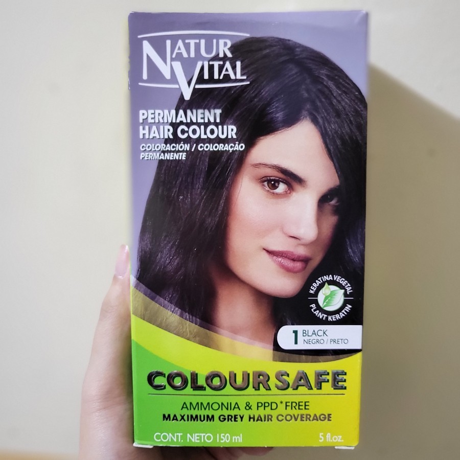 NaturVital Natur Vital Coloursafe Permanent Hair Dye color/ Cat Rambut