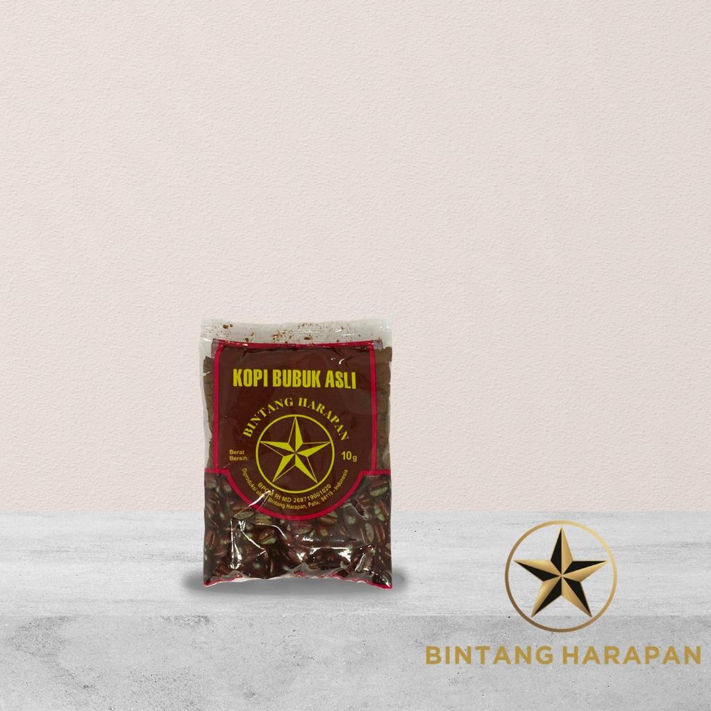 

Kopi Bubuk Bintang Harapan Robusta 10 Gr (10 bungkus)