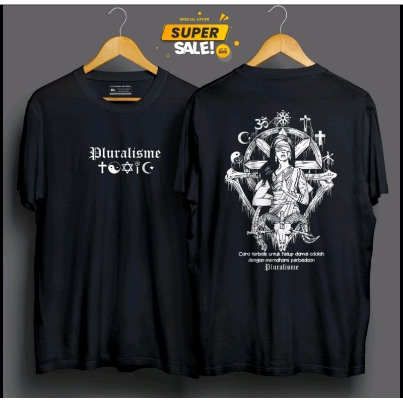 Kaos Distro Pluralisme Putih (12)