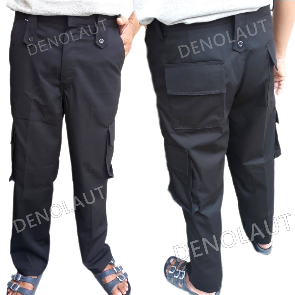 Celana PDL Coklat Satpam / Celana PDL Security Terbaru / Celana PDL Polisi Brimob