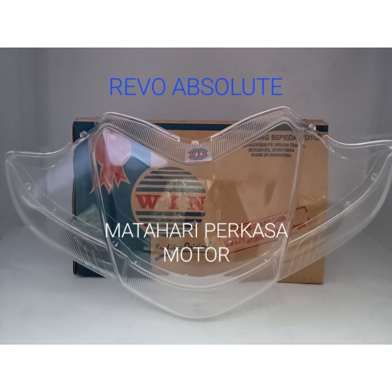 "WIN" MIKA LAMPU DEPAN MOTOR REVO ABSOLUTE