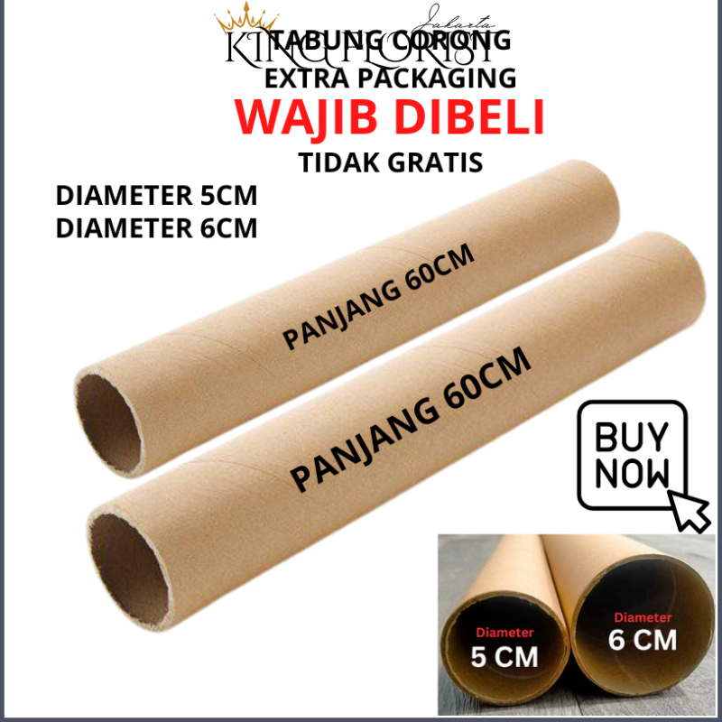 

Corong kardus [EXTRA PACKAGING] / KARDUS untuk packing kertas dan bunga Selongsong KB51