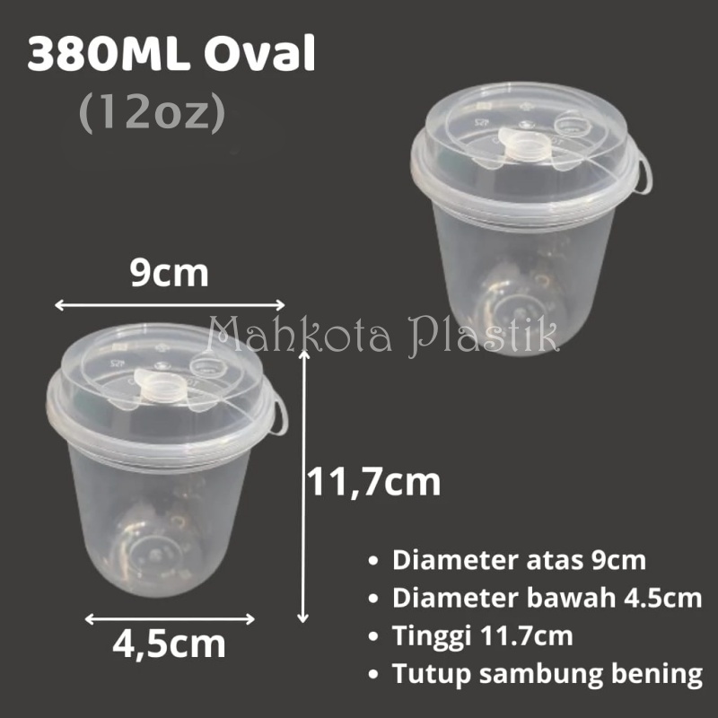 

Gooku 28 Store Gelas Cup Injection Tebal 12Oz 16Oz 24Oz + Tutup Sambung Isi 25Pcs