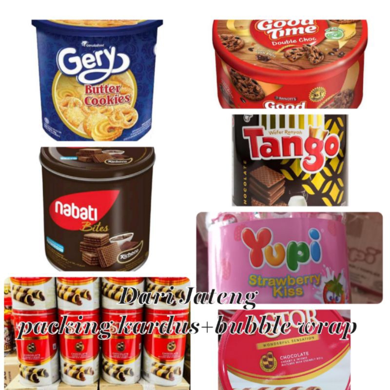 Kue lebaran Nabati | tango | yupi | roka | inaco