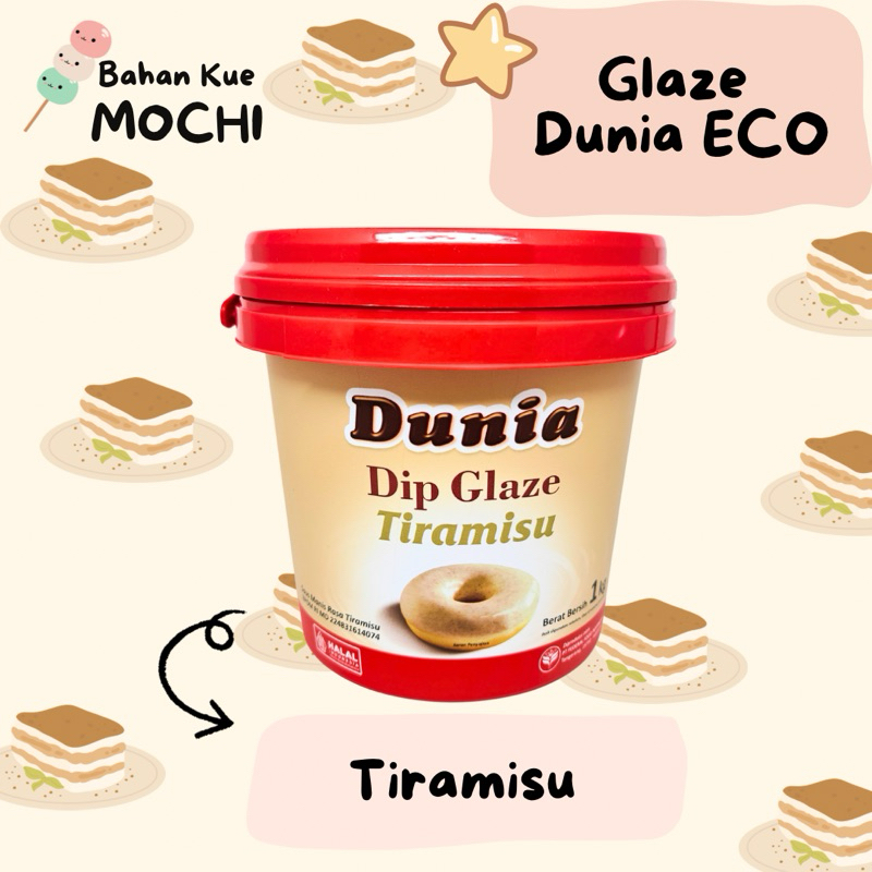 

Dunia Dip Glaze ECO 1 KG - Tiramisu / Glaze Dunia ECO Tiramisu