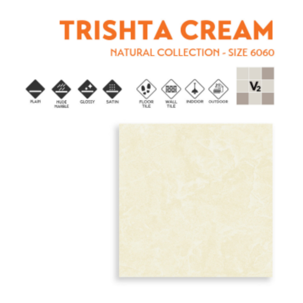GRANIT VELLINO UKURAN 60X60 UNTUIK LANTAI DAN DINDING TRISHTA CREAM