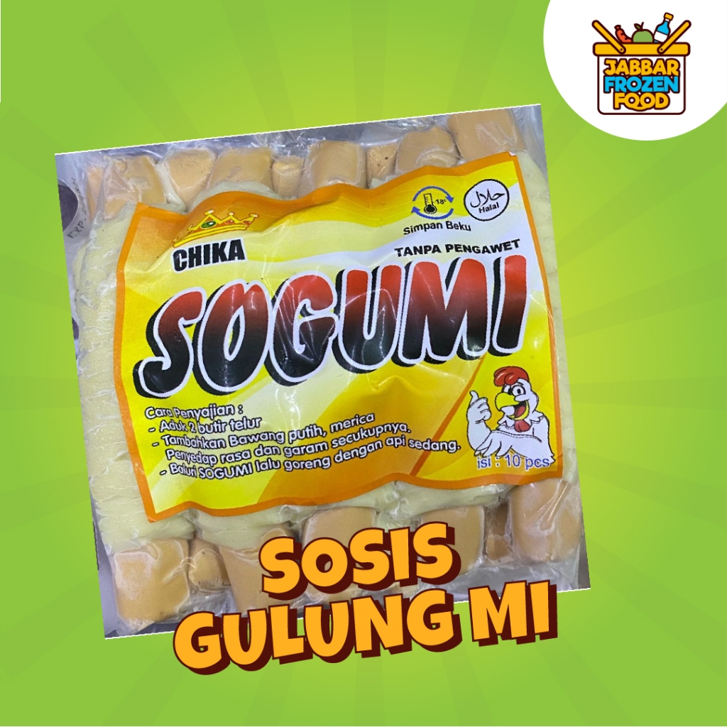 

Sosis Gulung Mi CHIKA SOGUMI isi 10pcs