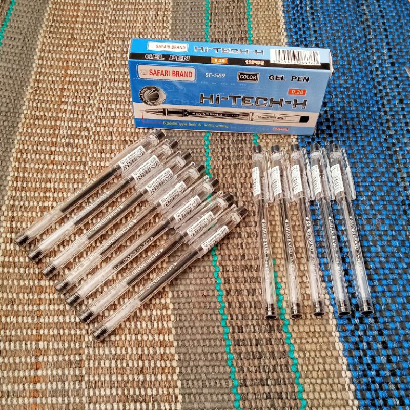 

(1Pack/12Pics) Pulpen GEL PEN Merk Hi-Tech (Hitam), Barang 100% sesuai gambar