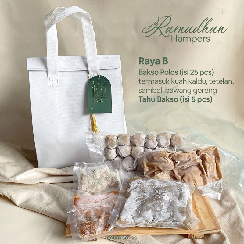 

Hampers Lebaran Parsel Ramadhan Bakso SS Frozen food - Raya B