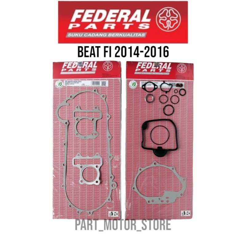 PAKING FULL SET BEAT FI 2014-2016 K25 GASKET CVT BAK BLOK MESIN KARET HEAD KOMPLITE FULSET BEAT FI O