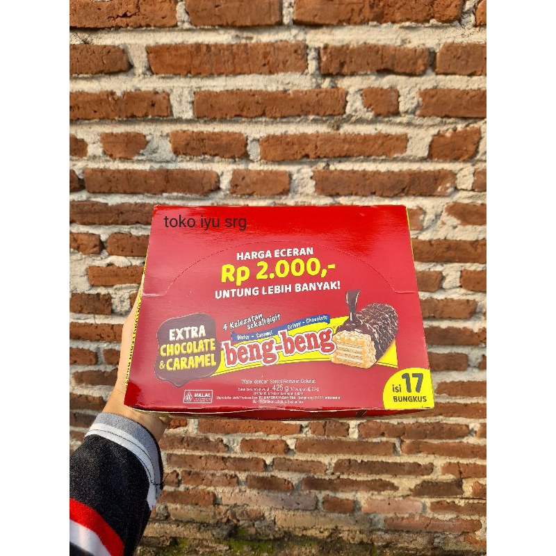 

beng beng 2000/ beng beng wafer caramel 425gr box isi 17 pcs