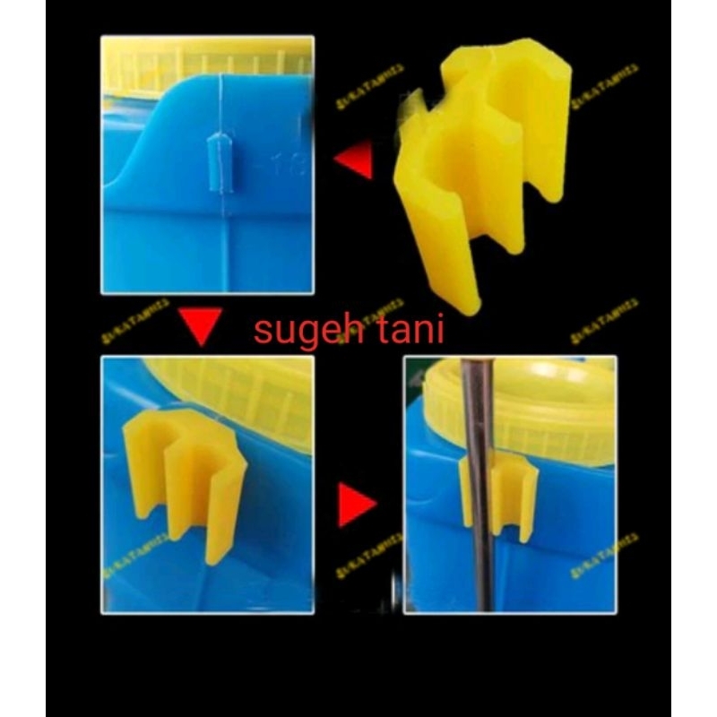 tempat selang/stik cantolan selang dan stik sprayer elektrik