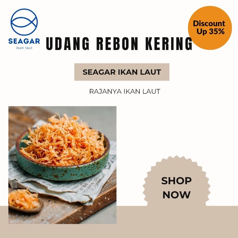 

SEAGAR Udang Rebon Kering Tawar / Seafood 250gr