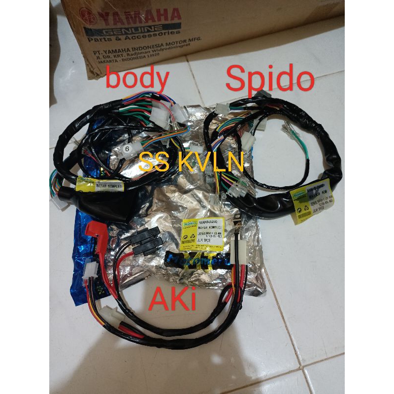 sub wire harness kabel body bodi set bagian spido km badan aki acu supra x 125 batman betmen 2007 20