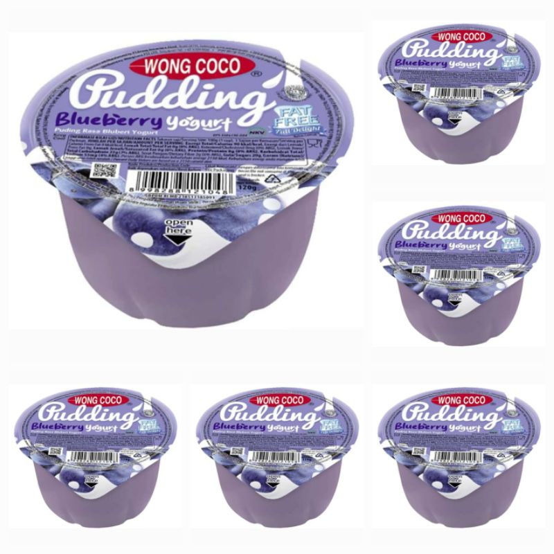 

Wong Coco Pudding Blueberry Yogurt Puding Rasa Blueberi Yogurt 120 GR