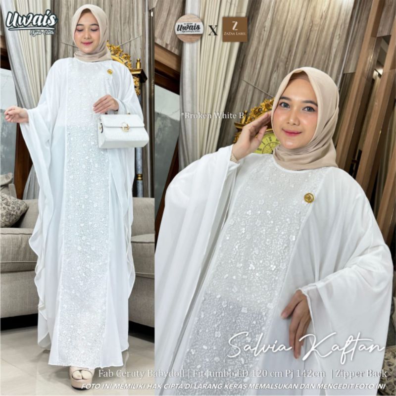ANGGRAINI ~ ZAZAA LABEL ~ SALVIA KAFTAN ORIGINAL PRODUCT BY UWAIS X ZAZAA LABEL ~ KAFTAN CERUTY APLI
