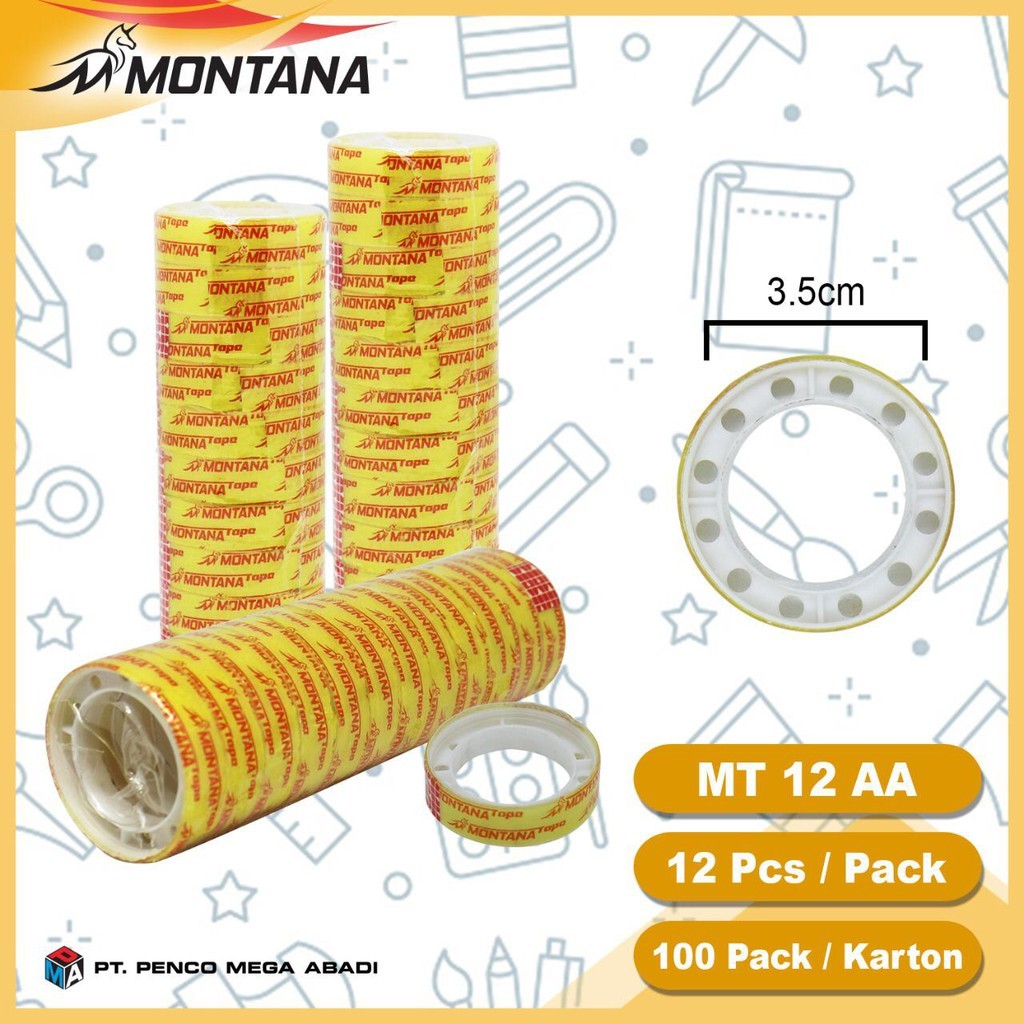

Selotip Isolasi Bening 12mm