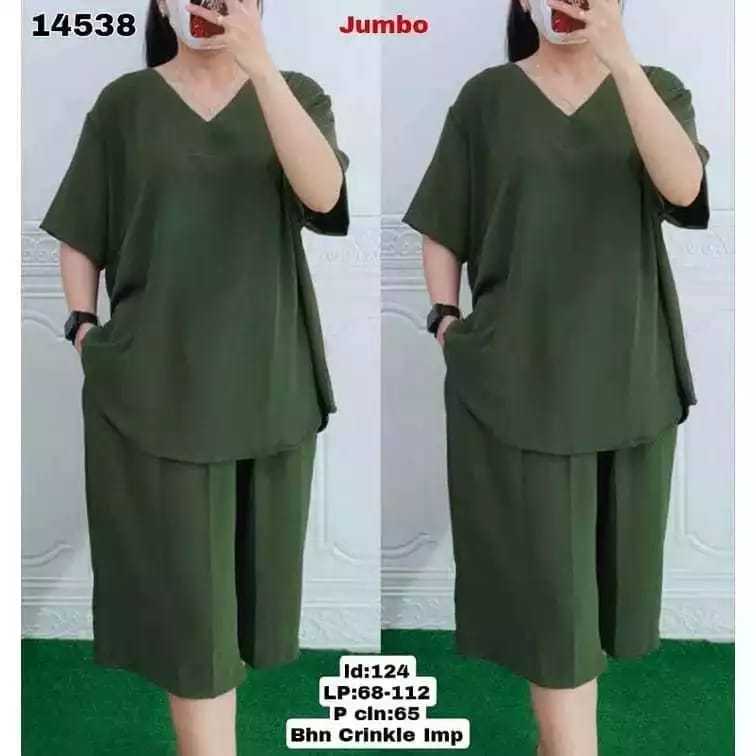 Setelan kringkle premium andin / one set kringkle premium andin termurah / setelan murah