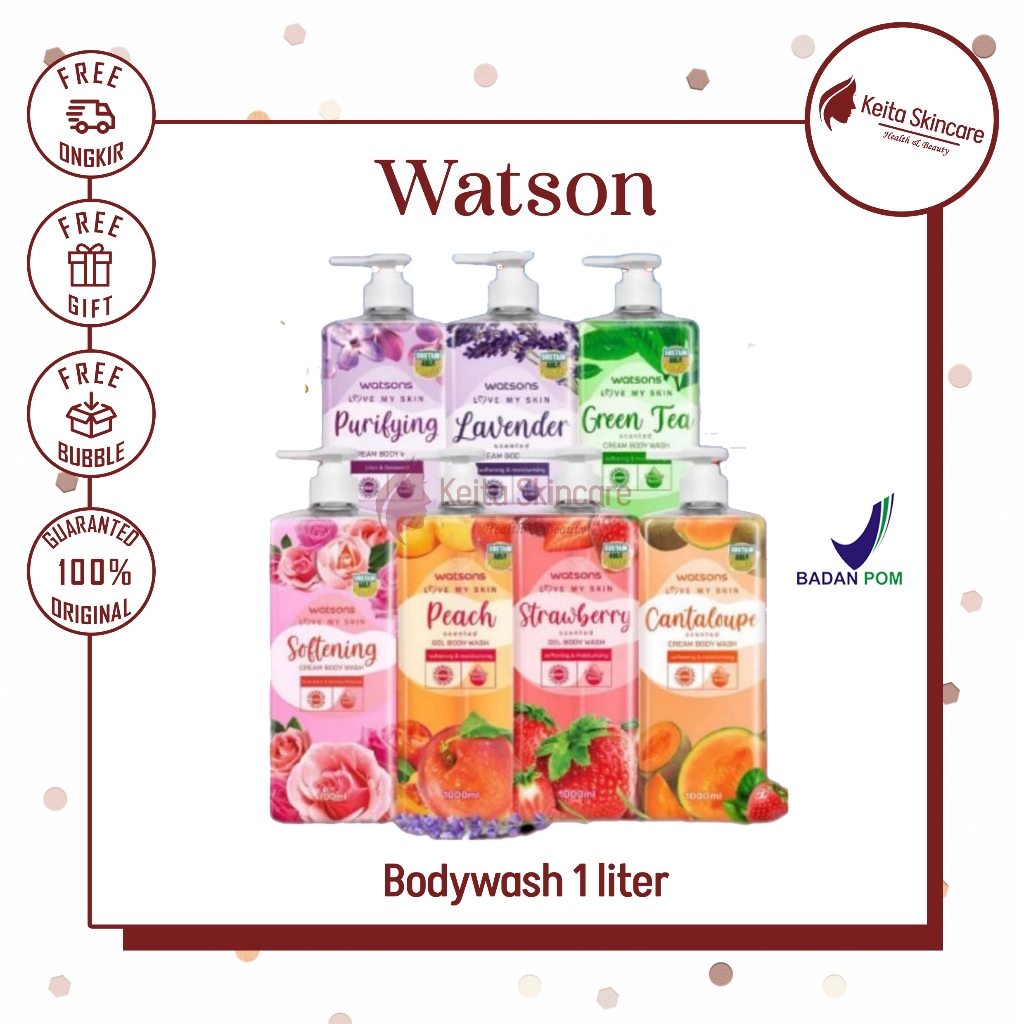 WATSON Bodywash 1 Liter Sabun Cair Watson 1000ml