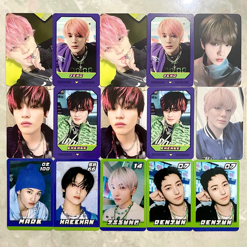 pc nct dream jeno chenle matching card jisung fcmm jeno glimo smstore trading card glitch mode
