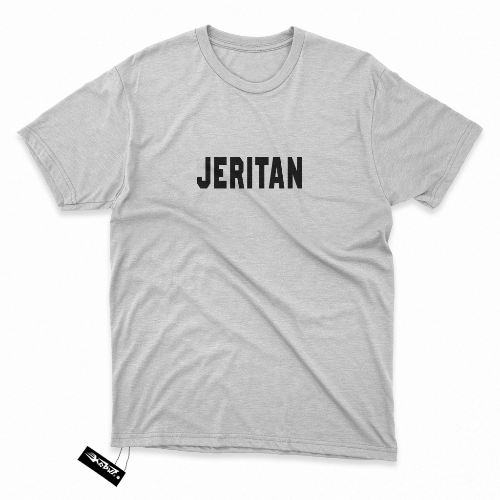KAOS Jeritan - Tshirt / Kaos Tulisan Simple/Sederhana Tema Kata-kata - Kain Katun Tshirt / baju dist