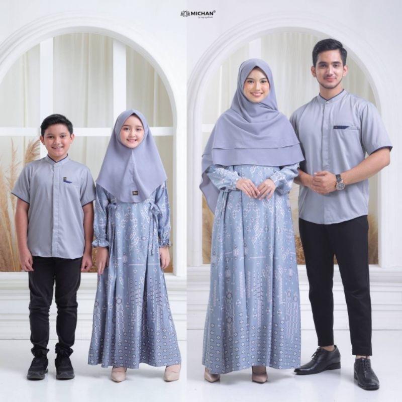 [ MICHAN HIJAB ] Sarimbit HAWWA Grey Michan