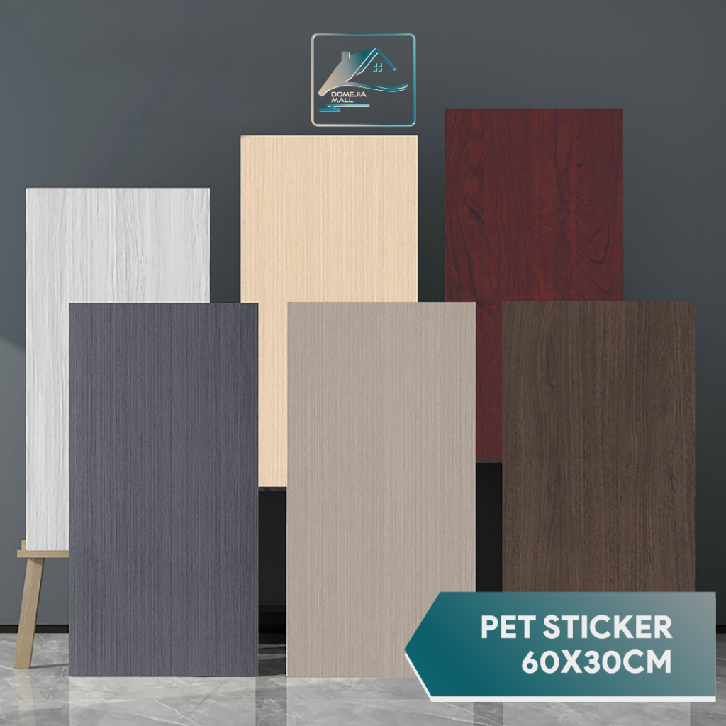 Wallpaper Dinding Ruang Tamu 3D Vinyl Walpaper Polos Stiker Keramik Kamar Mandi Dapur Lemari Meja ka