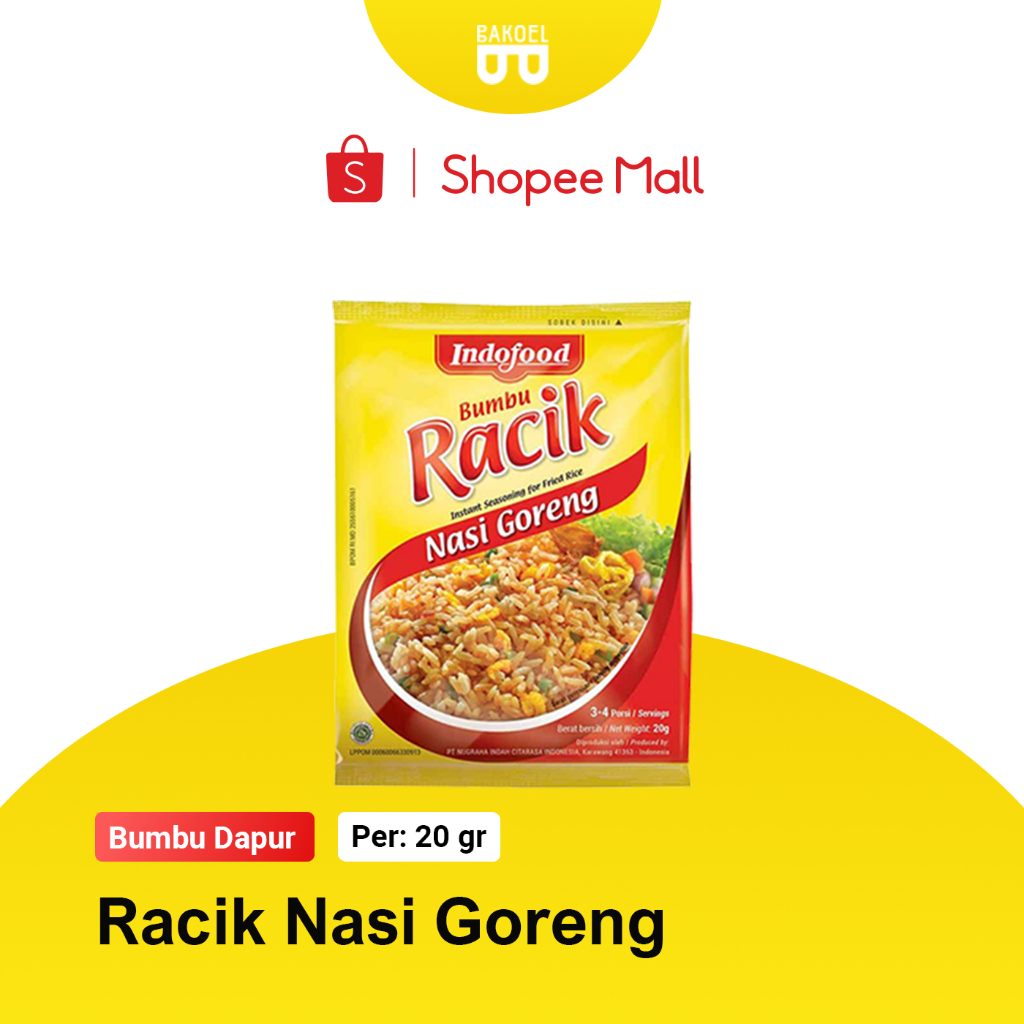 

Bumbu Racik - Nasi Goreng - Indofood - Bakoel Sayur Online