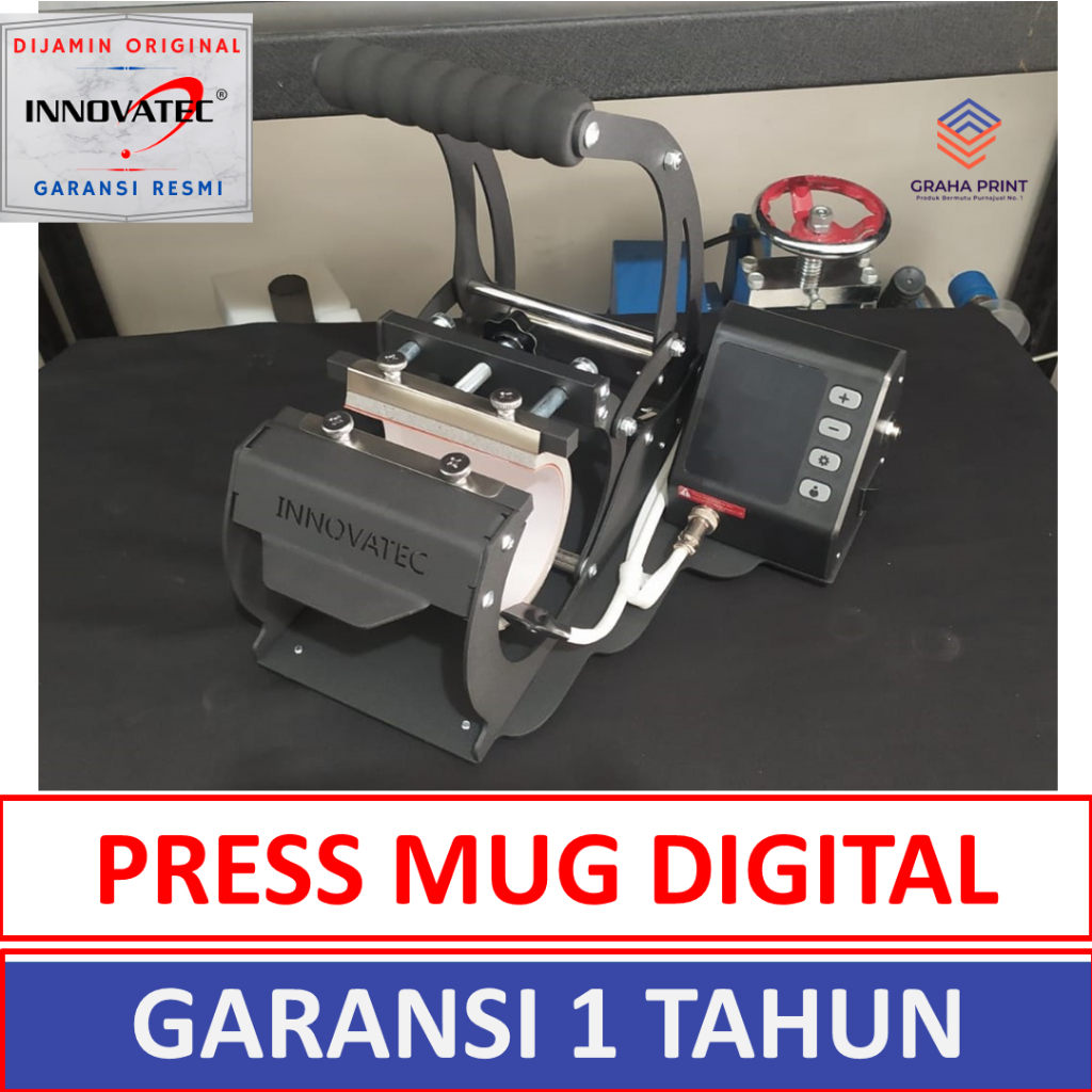 Mesin Press Mug Digital INNOVATEC |  Alat Sablon Mug Digital Celcius Fahrenheit | Alat Pres Sablon M