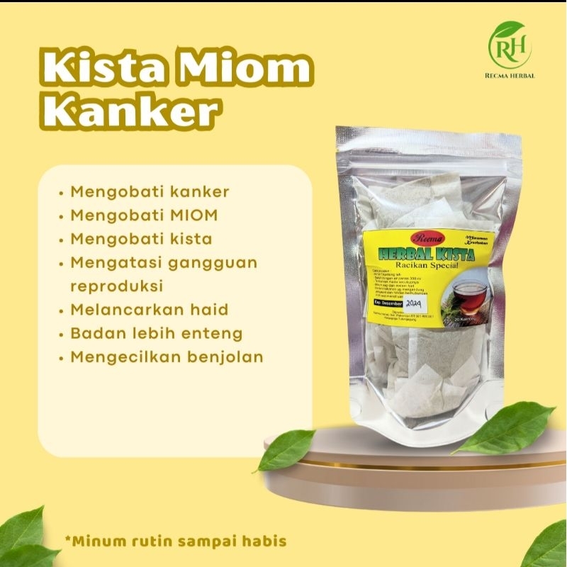 

Herbal KKM Kista Ovarium Kanker Serviks Kista Coklat kista bartholin Penghancur Miom