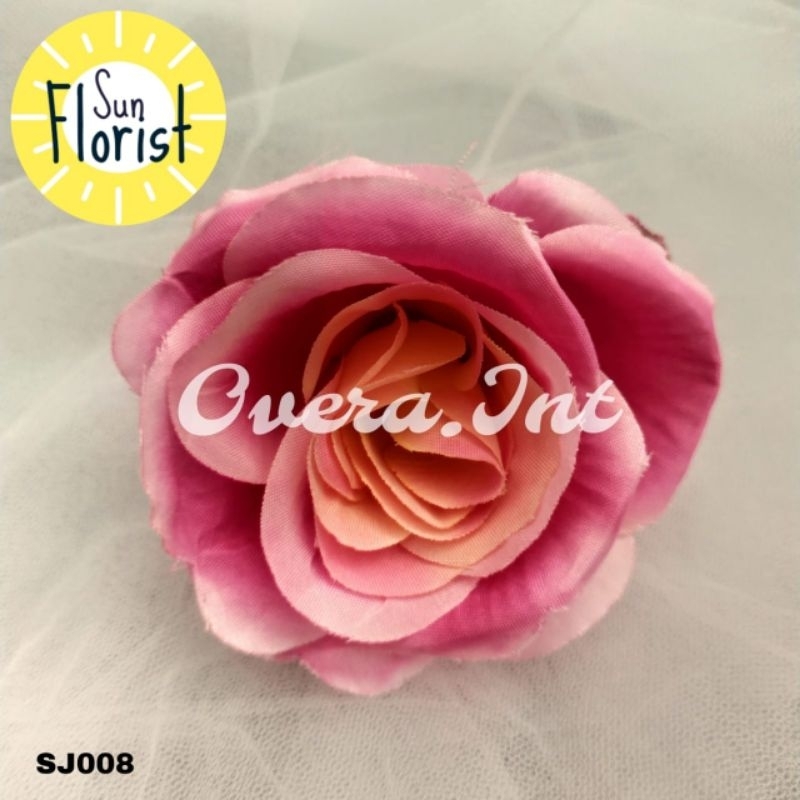 [50 PCS] Kuntuman Rose Mawar SJ Mawar Jepang - Kelopak Bunga Mawar Rose Jepang Artificial 50 PCS - D