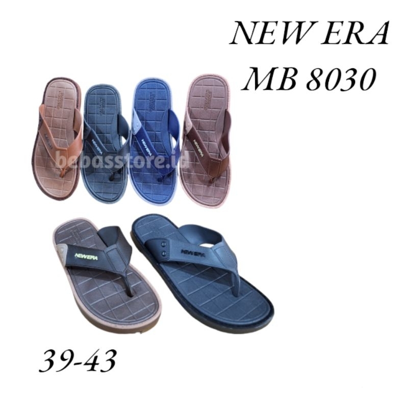 Sandal Japit Casual Pria Dewasa NEW ERA MB 8030 Size 39-43 Japit Karet