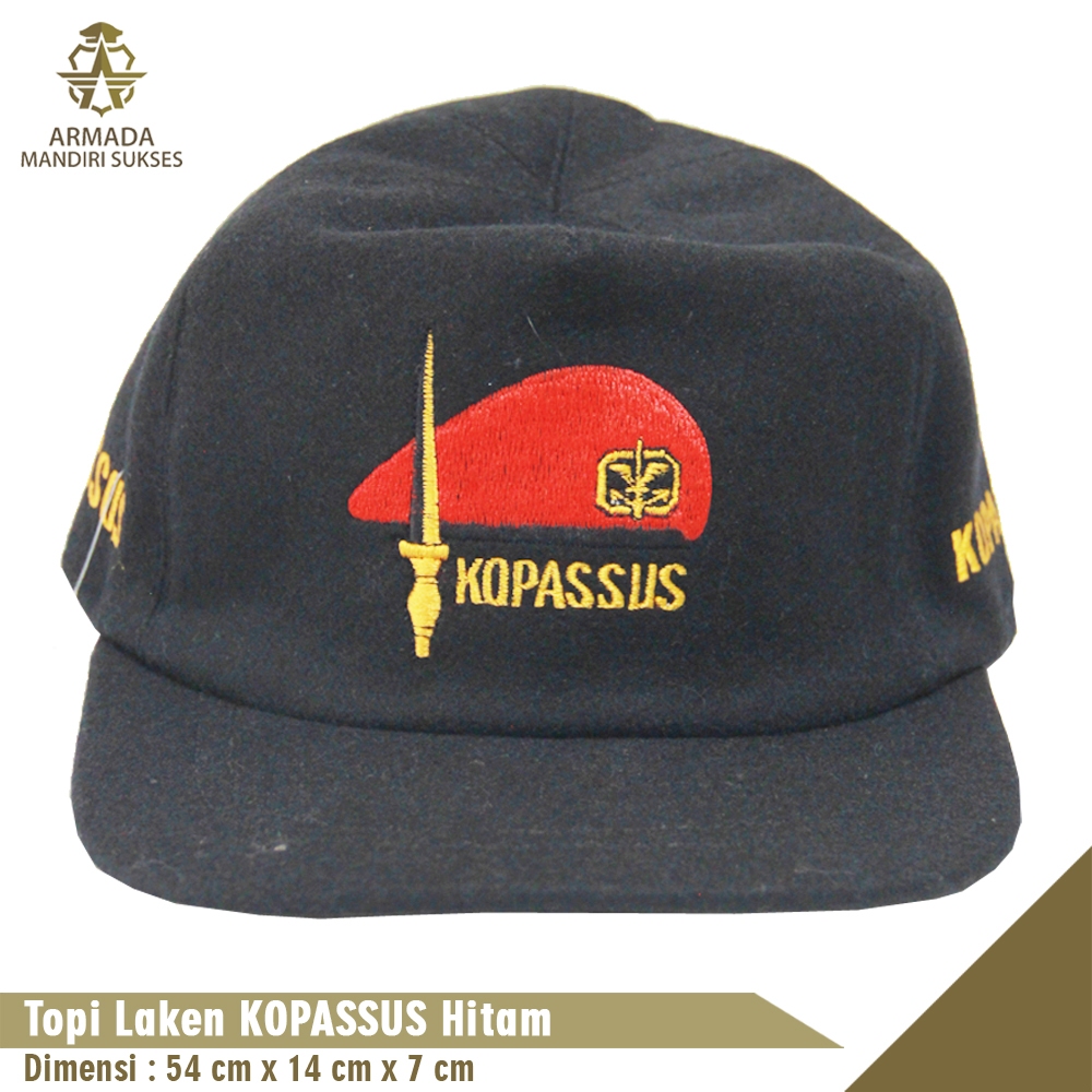 Topi Kopassus - Topi Pilkep Kopassus Laken