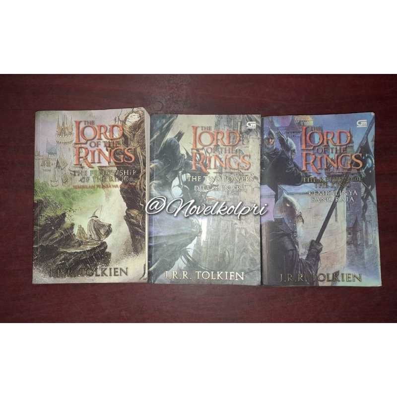 Novel SET 3 Buku Lord of The Rings Series - J.R.R Tolken