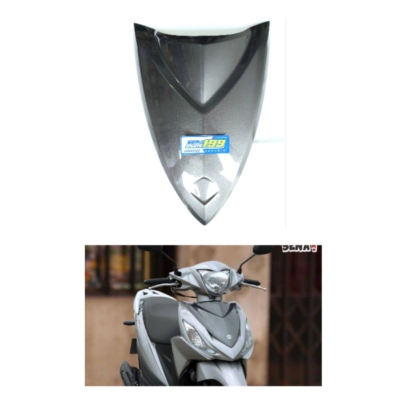 Body Cover Tameng Dasi Depan Suzuki Address Versi Ekspor Grey Original SGP