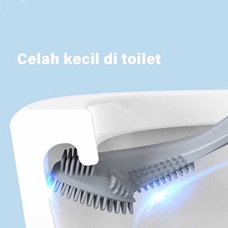 Sikat Kamar Mandi Silikon / Sikat Pembersih Toilet Silikon Golf / Sikat Toilet WC Closet Kamar Mandi