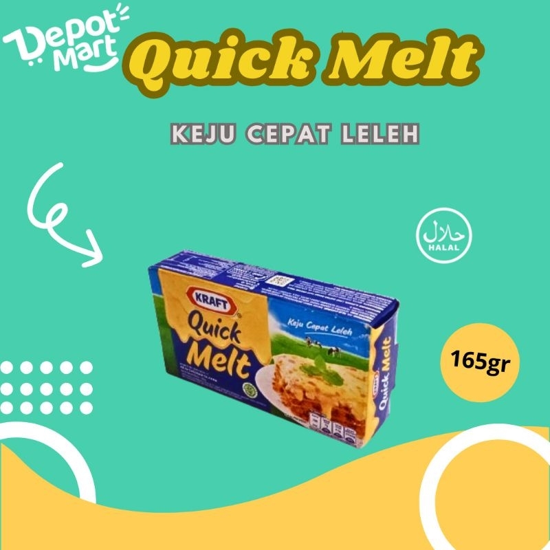 

Keju Kraft Quick Melt 165G / Keju Cepat Leleh