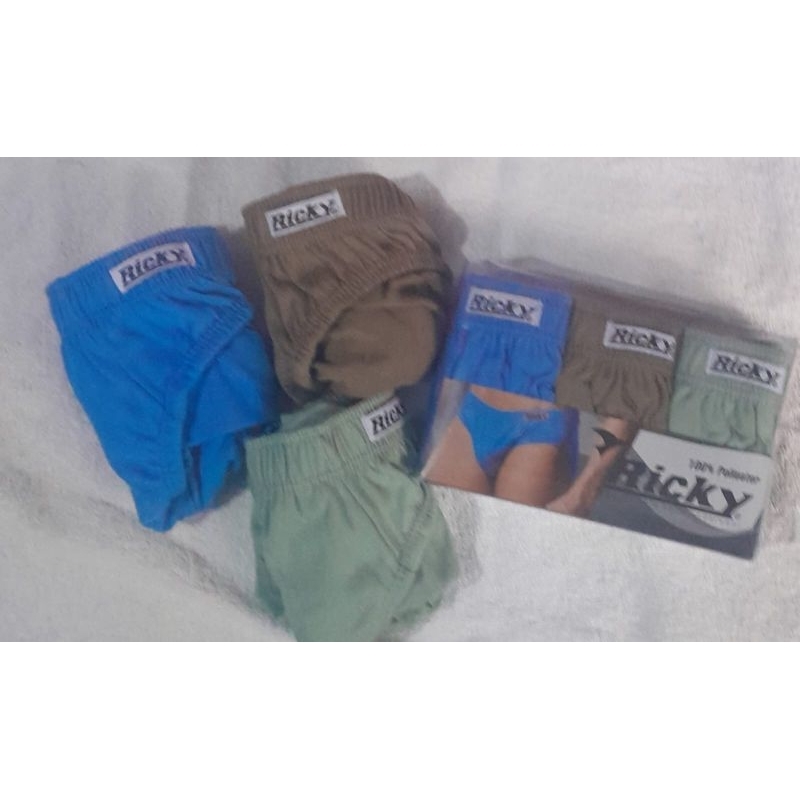 Celana dalam pria isi 3pcs merek Ricky M L XL