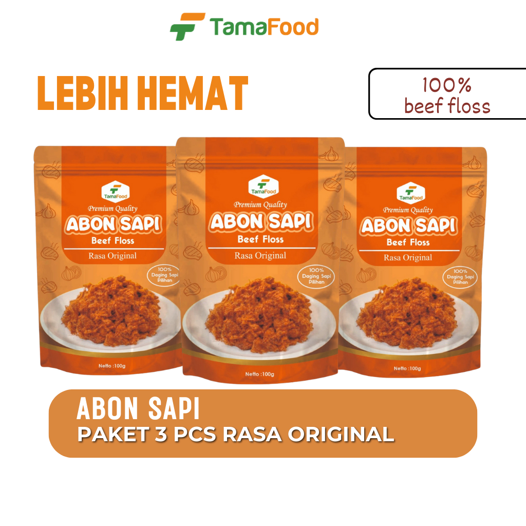 

Tamafood - Paket 3pcs Abon Sapi Rasa Original