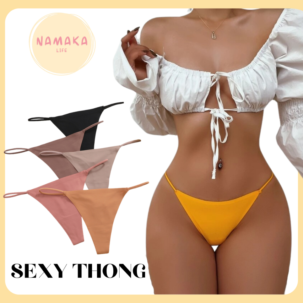 [NL] THONG SEXY CD BAWAHAN DALAMAN WANITA SEKSI HOT PEREMPUAN REMAJA DEWASA SEMI LINGERIE WOMAN WOME