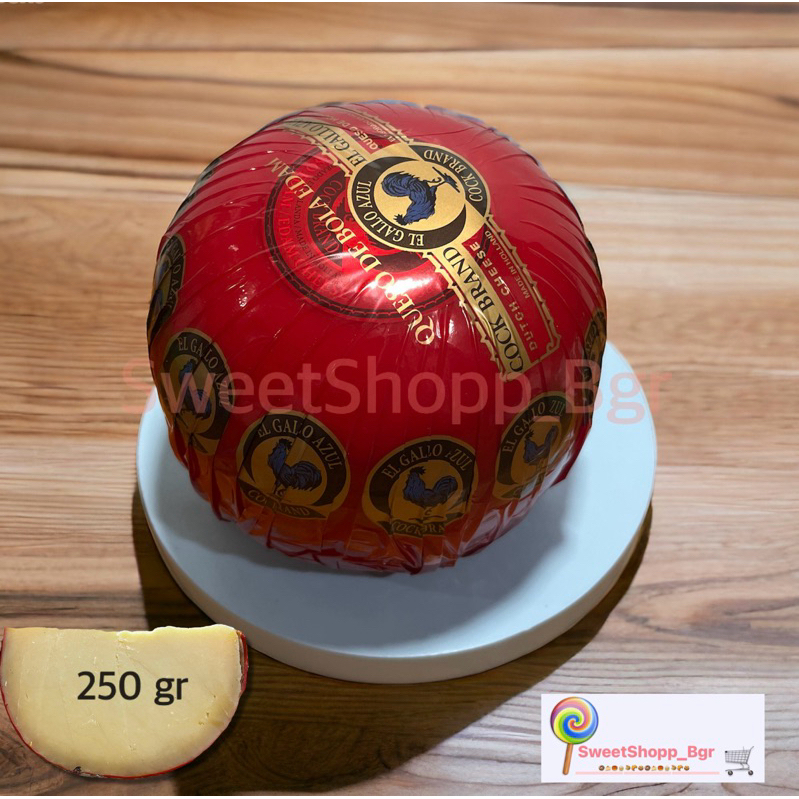 

Keju Apel 250 Gr (Repack)/ Edam Cheese 250 gr (Repack) / Keju Edam Ayam Emas 250 Gr (Repack)