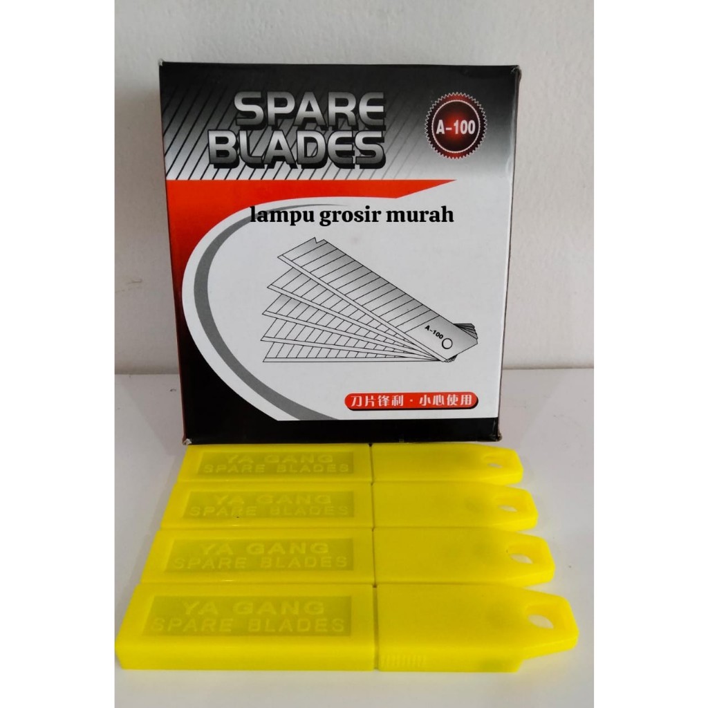 

ISI CUTTER REFILL A100 18MM ISI 10 PCS SUPER TAJAM SPARE BLADES BAGUS