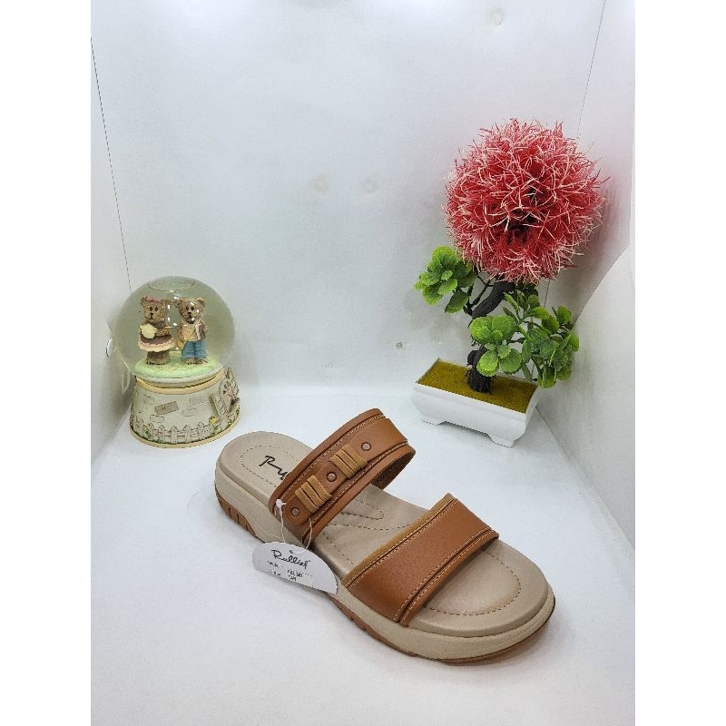 sendal wanita santai rullief ( ORIGINAL )