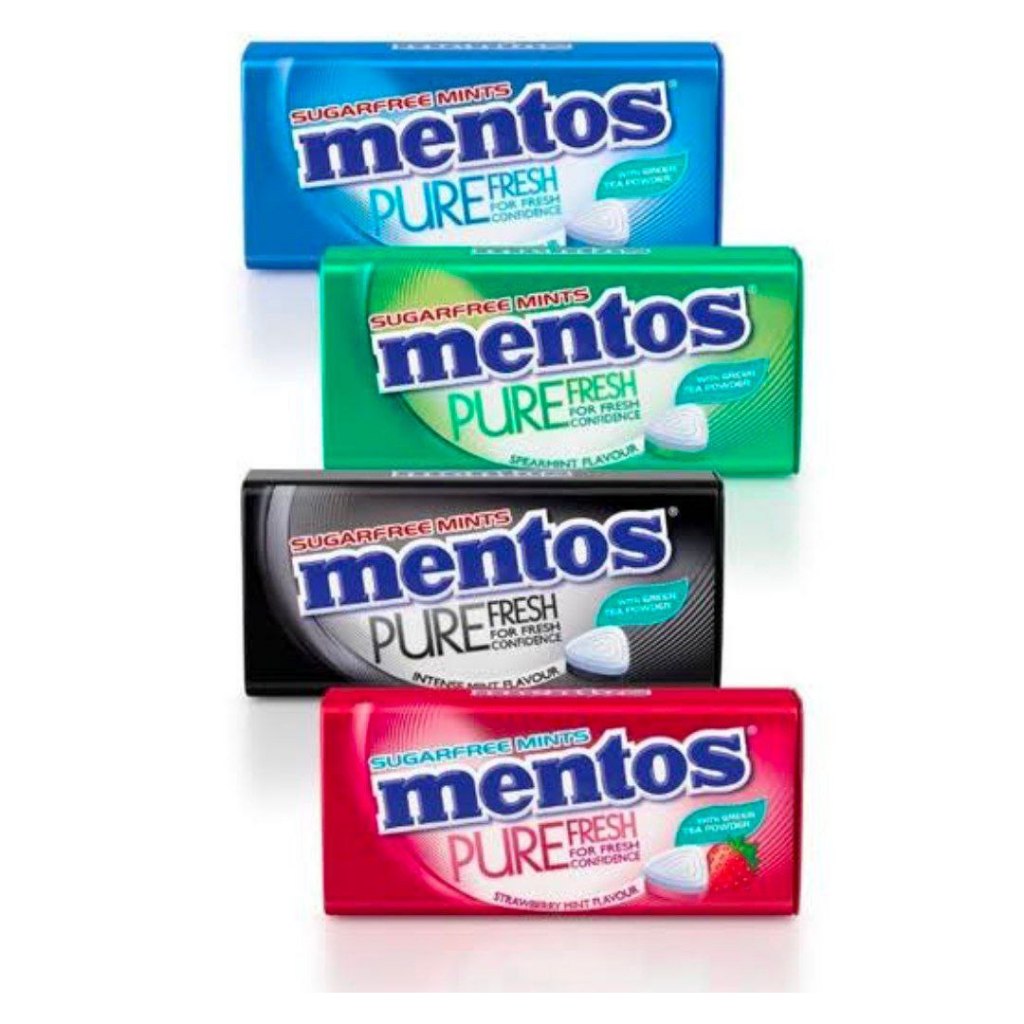 Navi_Lezatoz Mentos Pure Fresh Sugarfree Mints 35G Import