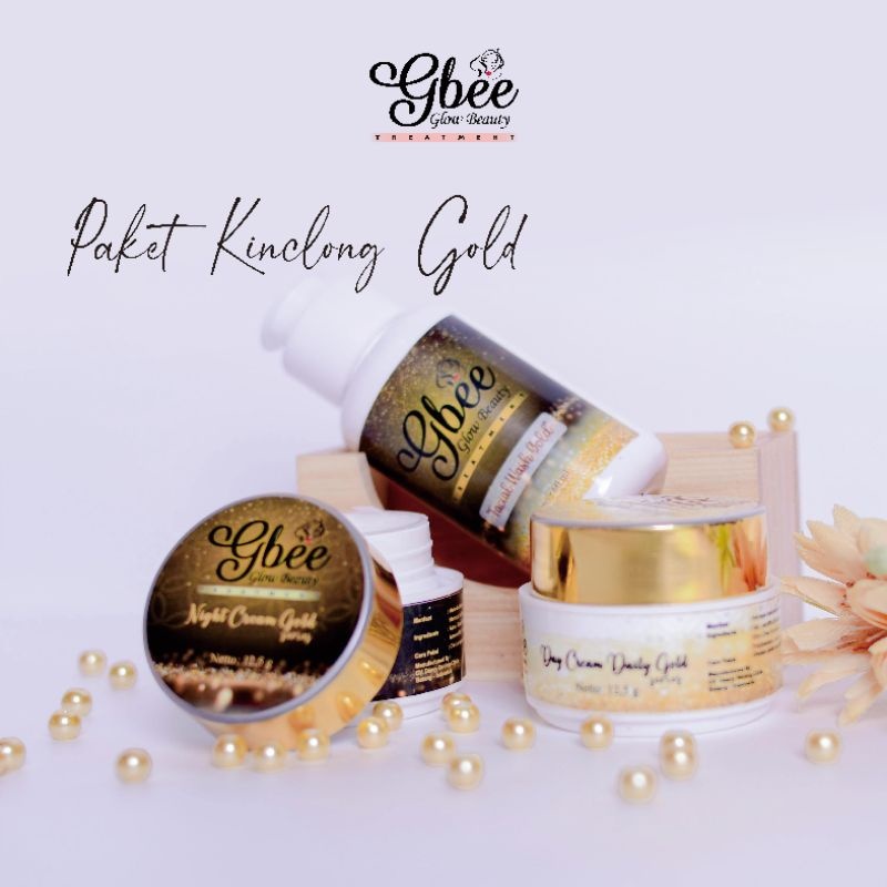 Gbee Glow Beauty Paket Kinclong Gold / Paket Skincare Kinclong Gold