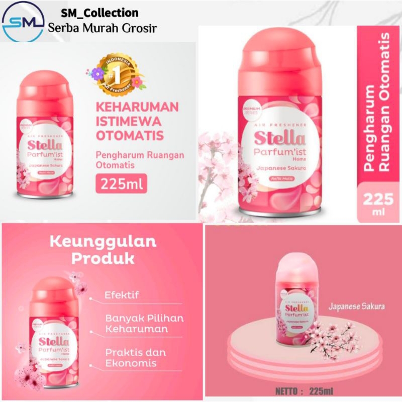 Pengharum Ruangan/Pengharum Kamar Tidur/Aerosol Stella/Stella Sakura 160Ml