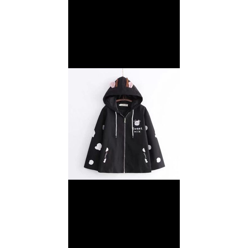JACKET HOODIE TOPI TELINGA LUCU (PH)
