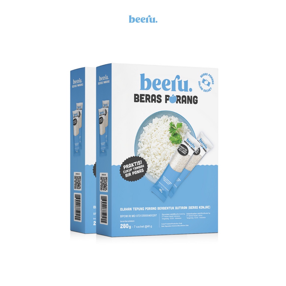 

RAS877 TERBARU Beeru Beras Porang Isi 2 Box Shirataki Konjac Rice