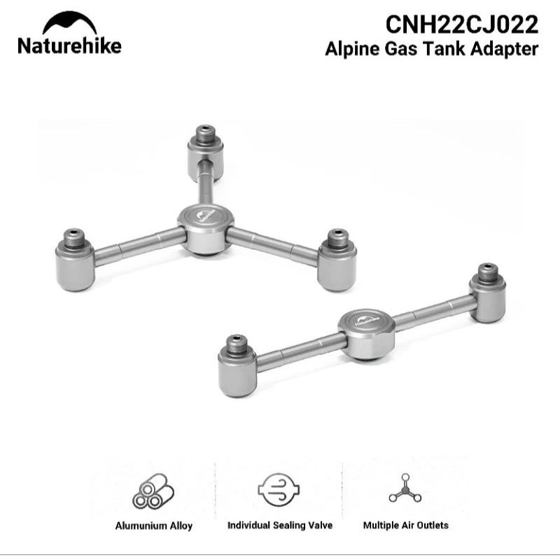 ALPINE GAS TANK ADATER NATUREHIKE CNH22CJ022 STOVE BURNER GAS LAMP MULTI DIVICE CONNECTION GAS TANK 